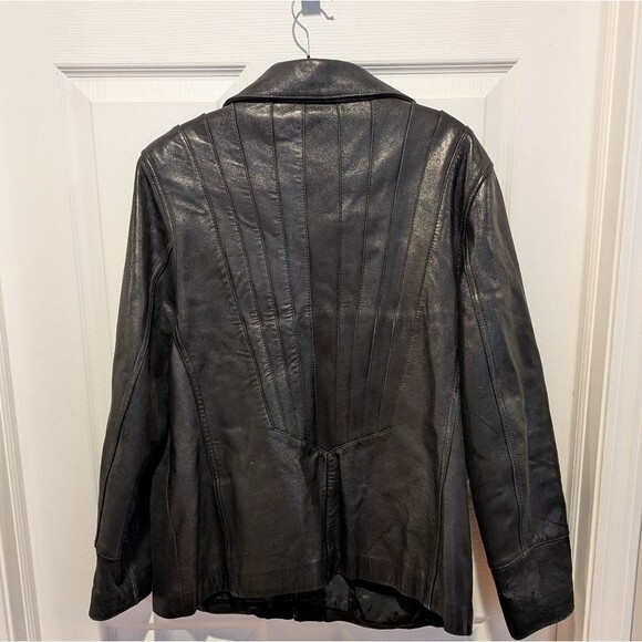 Avanti New York Size 1X Genuine Leather Black Jacket - Picture 3 of 9